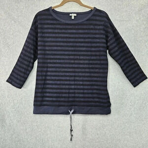 T by Talbots Activewear Pullover Knit Shirt 3/4 Sleeve Size SP‎